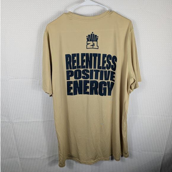 Adidas Georgia Tech Juice Crew Football Shirt XLT Gold AEROREADY Creator Tee - Picture 4 of 6